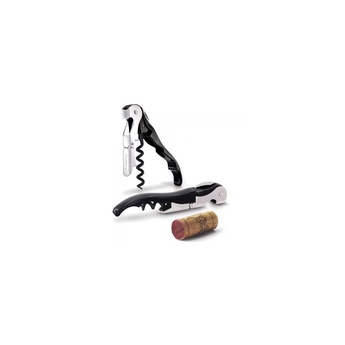 Tire-bouchon sommelier double levier PULLTAP'S noir Pulltex