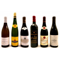 Assortiment 6 Bouteilles de Vin / 6 Régions ( 2 Blancs - 4 Rouges )