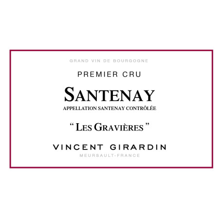 Vincent Girardin Santenay 1er Cru "Les Gravières" 2018