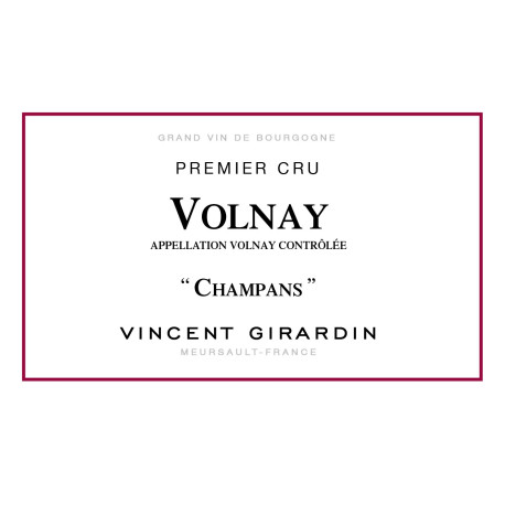 Vincent Girardin Volnay 1er Cru "Champans" 2018