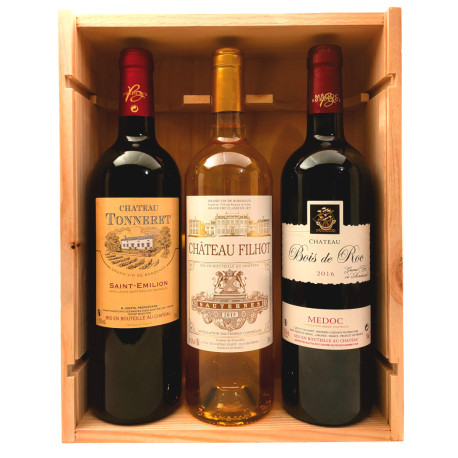 Coffret ouvre-bouteille en bouteille, bordeaux