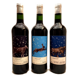 Set of 3 Bottles of Red Wine from Bordeaux