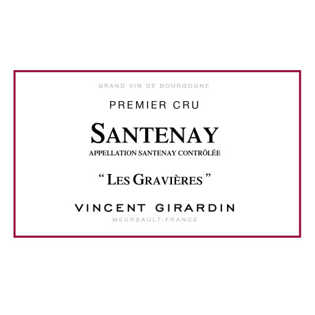 Vincent Girardin Santenay 1er Cru "Les Gravières" 2022