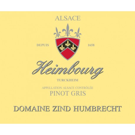 Zind Humbrecht Pinot Gris Heimbourg 2013