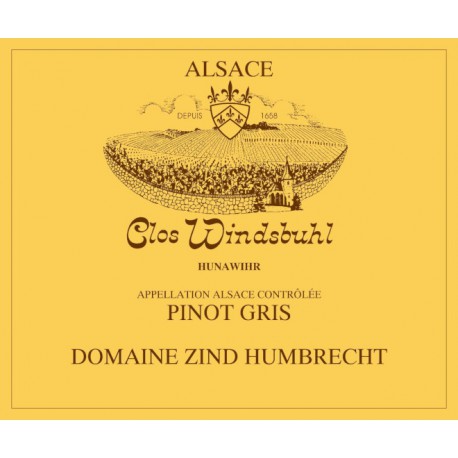 Zind Humbrecht Pinot Gris Clos Windsbuhl 2013