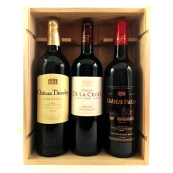 Caja de Madera Vinos de Burdeos